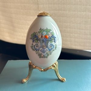Lenox Autumn porcelain egg